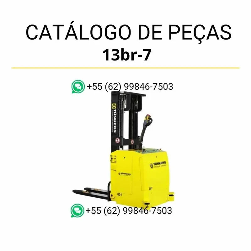 Catálogo de peças Hyundai 10-13BR-7 em PDF com diagramas ilustrativos e lista técnica detalhada dos componentes originais.