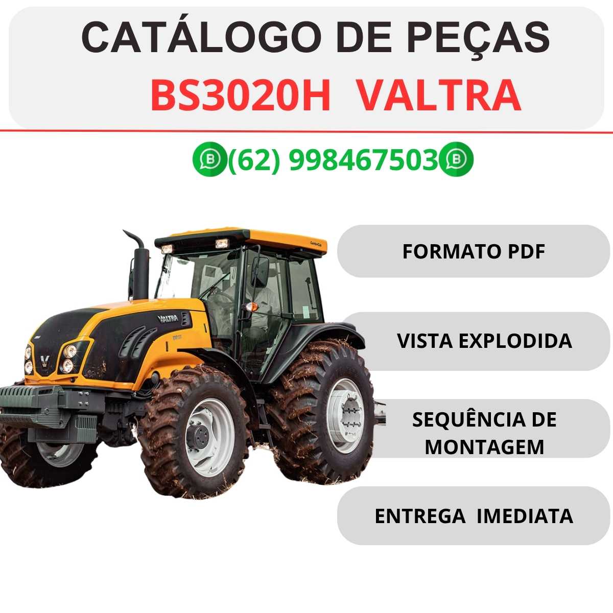 CATALOGO DE PEÇAS PULVERIZADOR BS3020H VALTRA