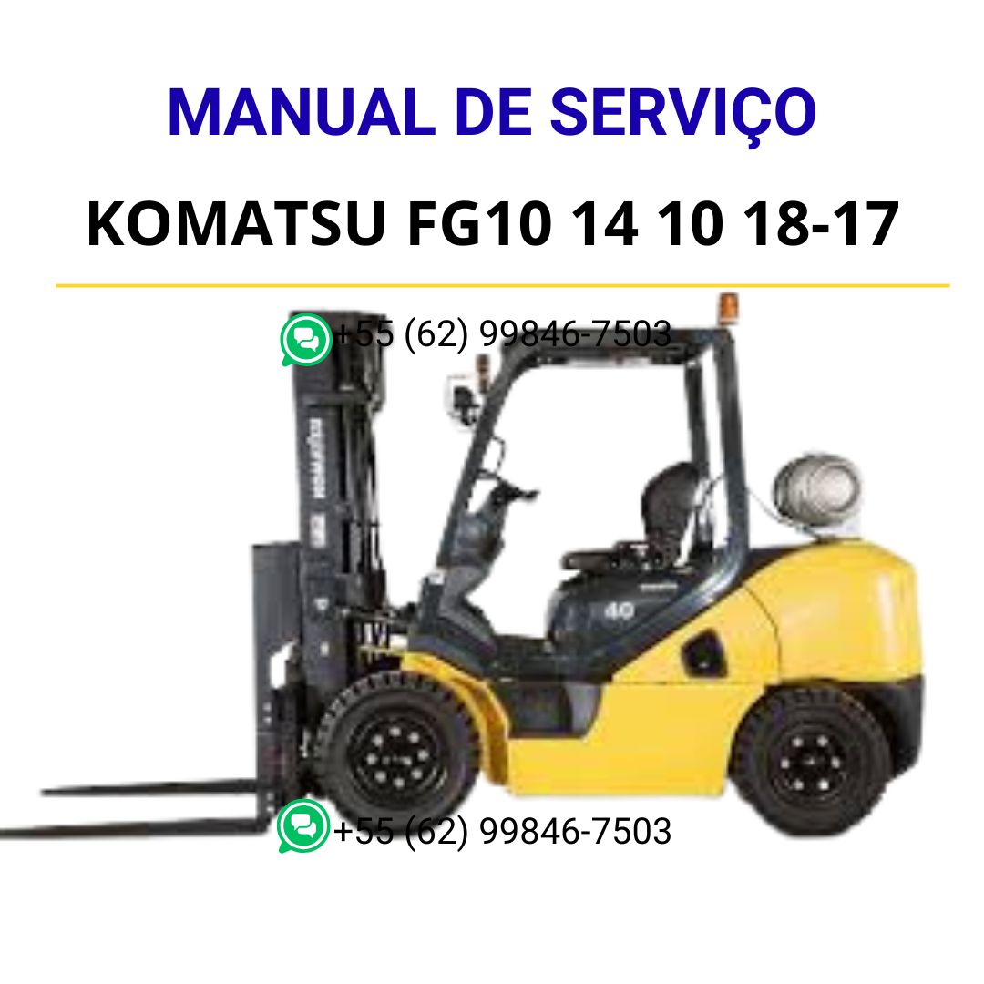 MANUAL DE SERVIÇO - KOMATSU FG10 14 10 18-17