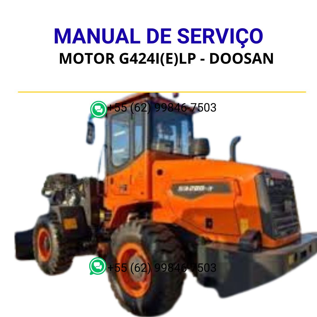 MANUAL DE SERVIÇOS DE OFICINA PDF MOTOR G424I(E)LP - DOOSAN