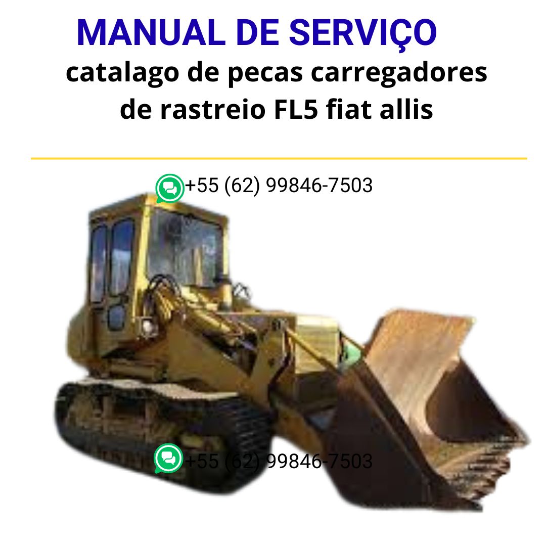 catalago de pecas carregadores de rastreio FL5 fiat allis