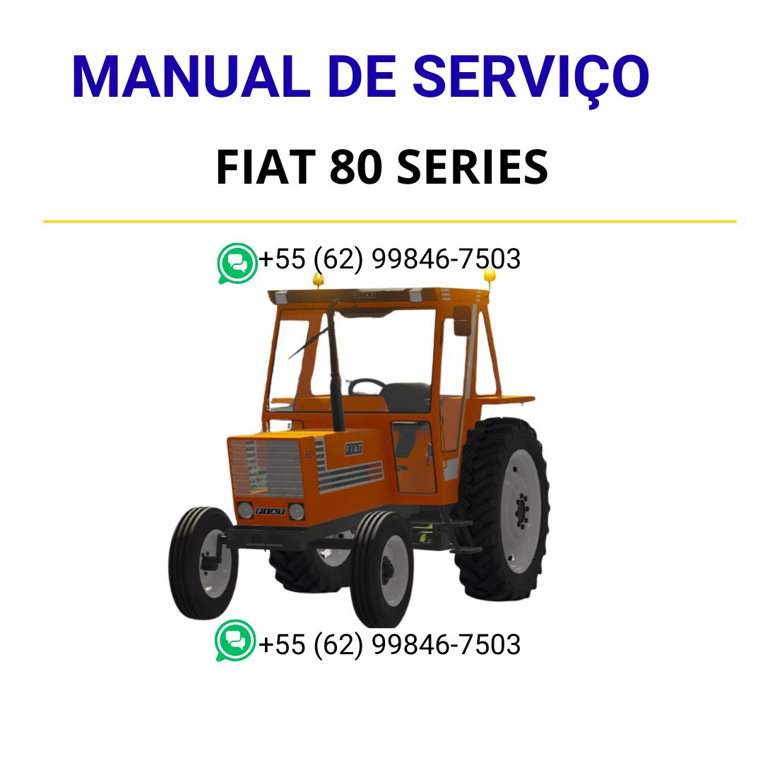 Manual de Serviço Fiat 80 Series Wheeled Tractor 6035420500 Supplement