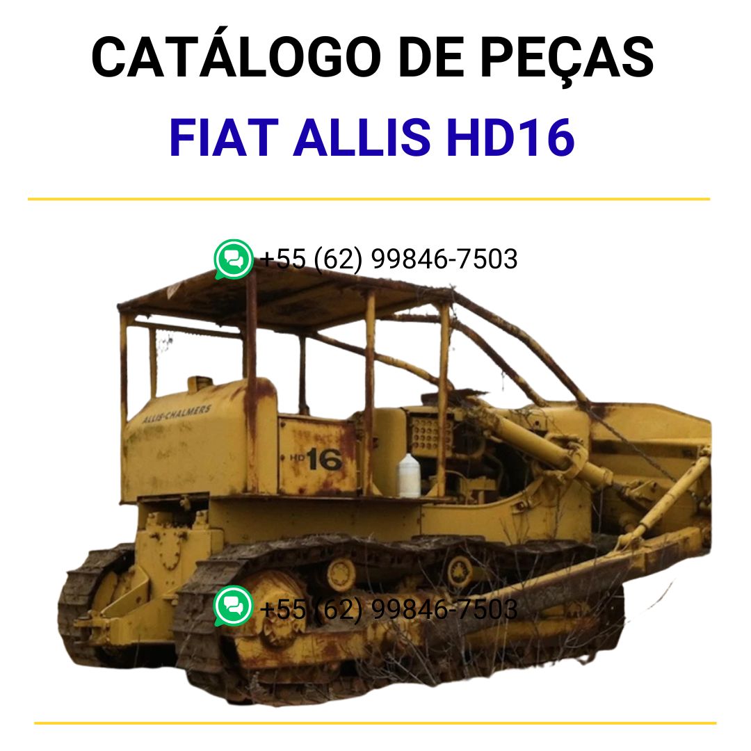 catalago de pecas Trator sobre esteir. hidr. HD16 fiat allis
