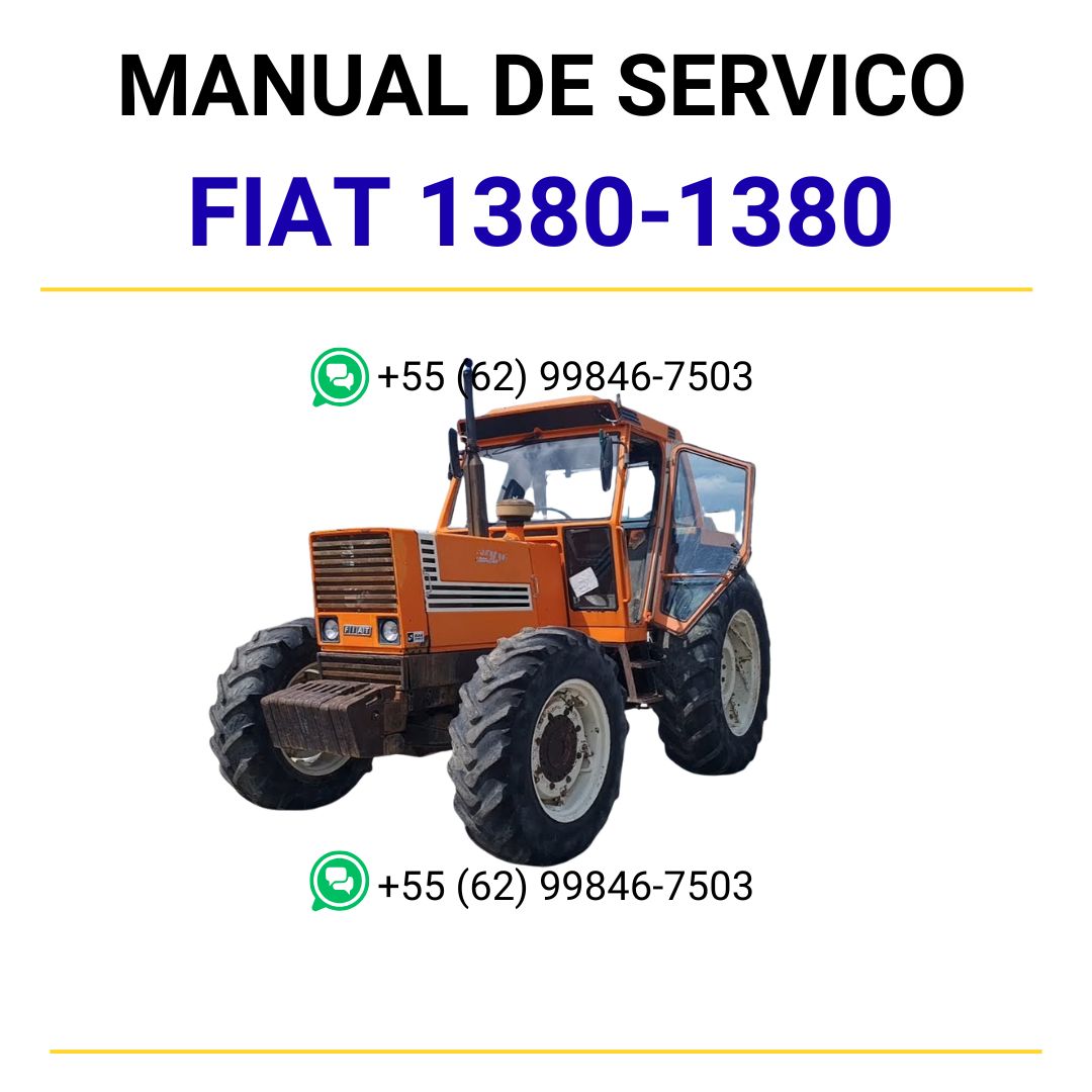 Manual de Serviço Fiat Trattori Series 1380-1380 DT