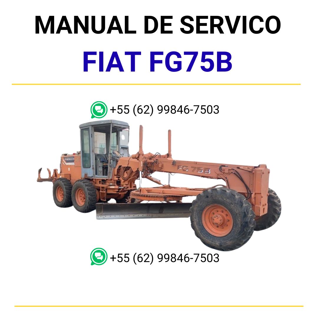 Manual de Serviço Fiat FG75B, FG85B, FG105B SET