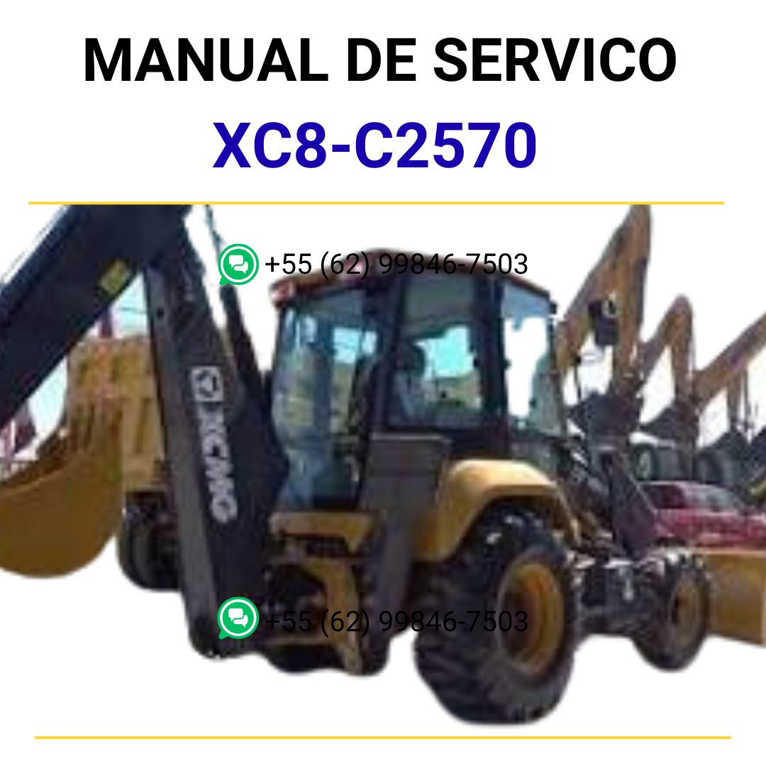 MANUAL DE SERVIÇOS DE OFICINA PDF RETROESCAVADEIRA XC8-C2570 - XCMG
