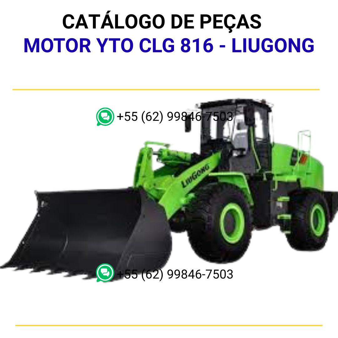 CATALOGO DE PEÇAS PDF MOTOR YTO CLG 816 - LIUGONG