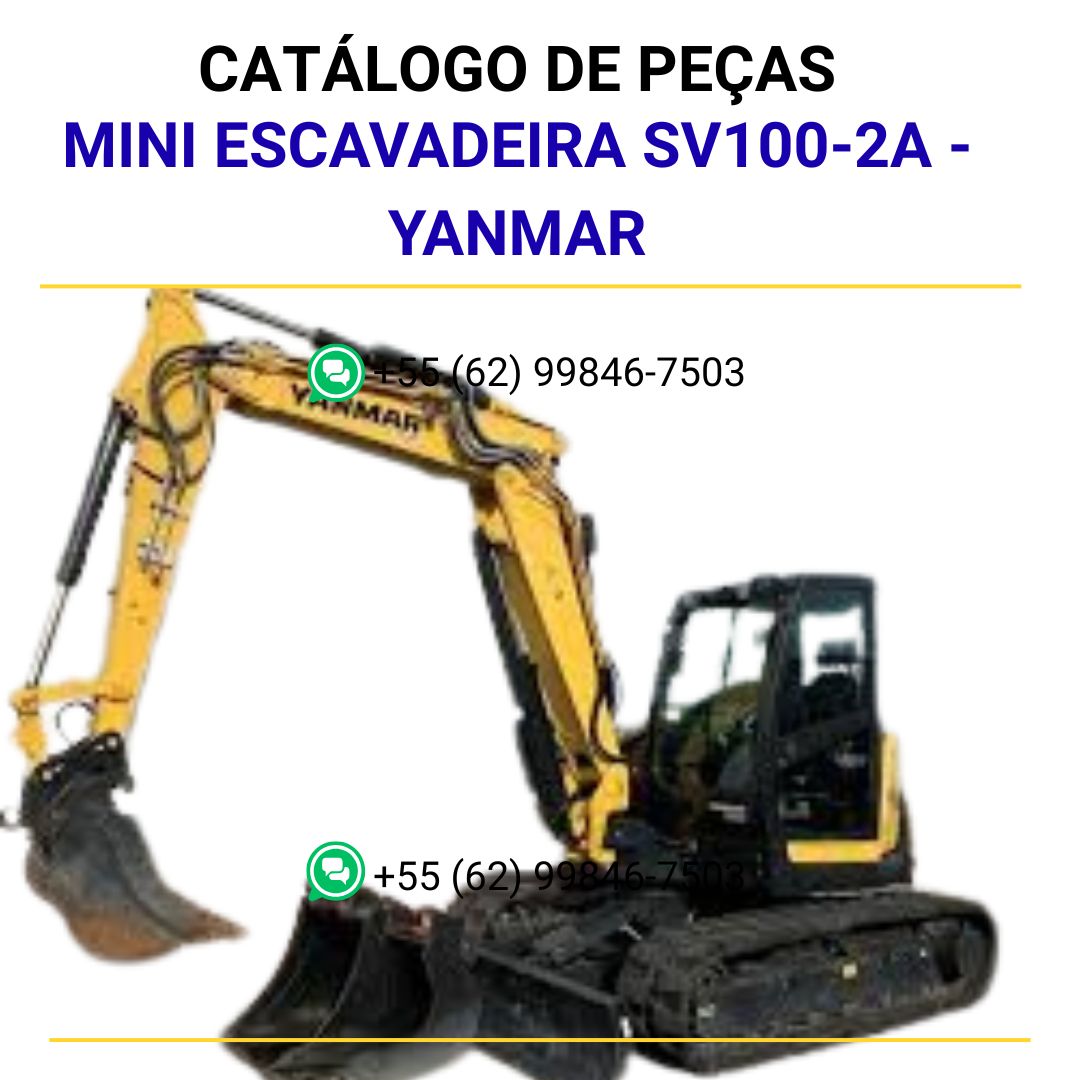 CATALOGO DE PEÇAS PDF MINI ESCAVADEIRA SV100-2A - YANMAR