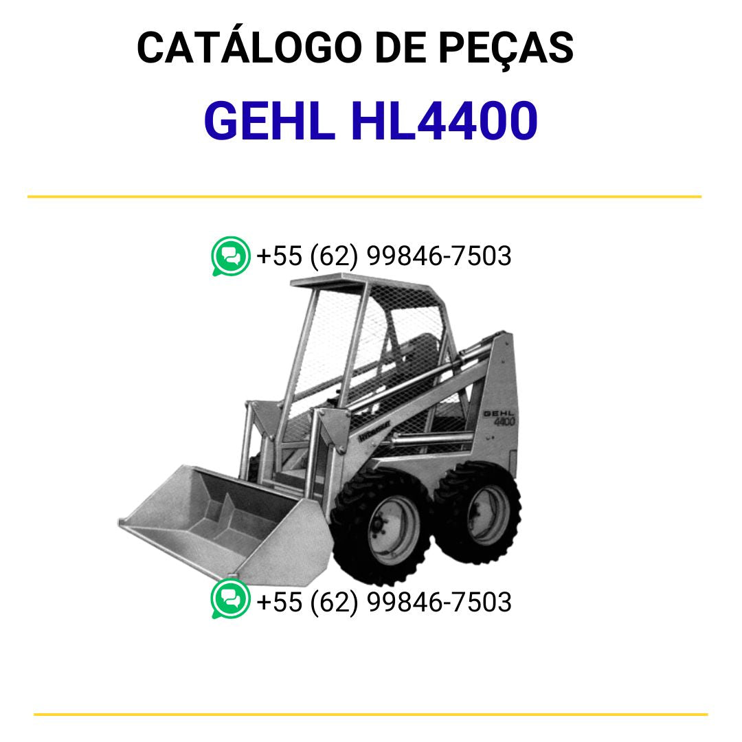 CATALOGO DE PEÇAS PDF MINI CARREGADEIRA HL4400 - GEHL