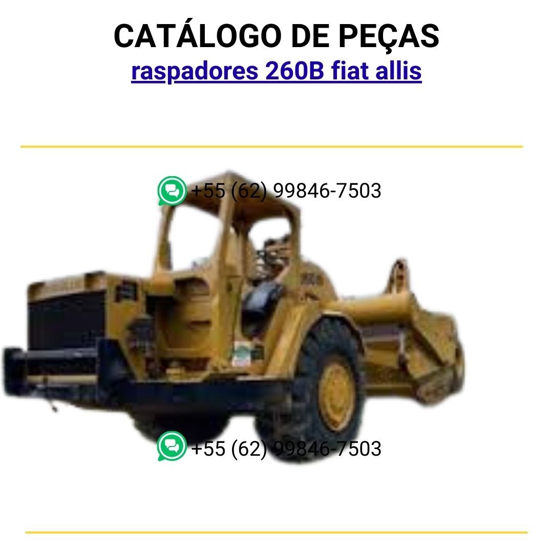 catalago de pecas raspadores 260B fiat allis