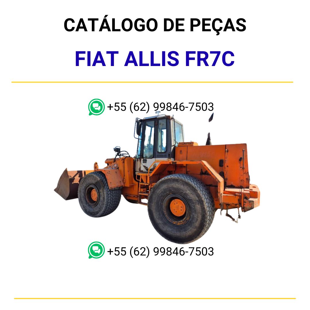 catalago de pecas retroescavadeira FR7C fiat allis