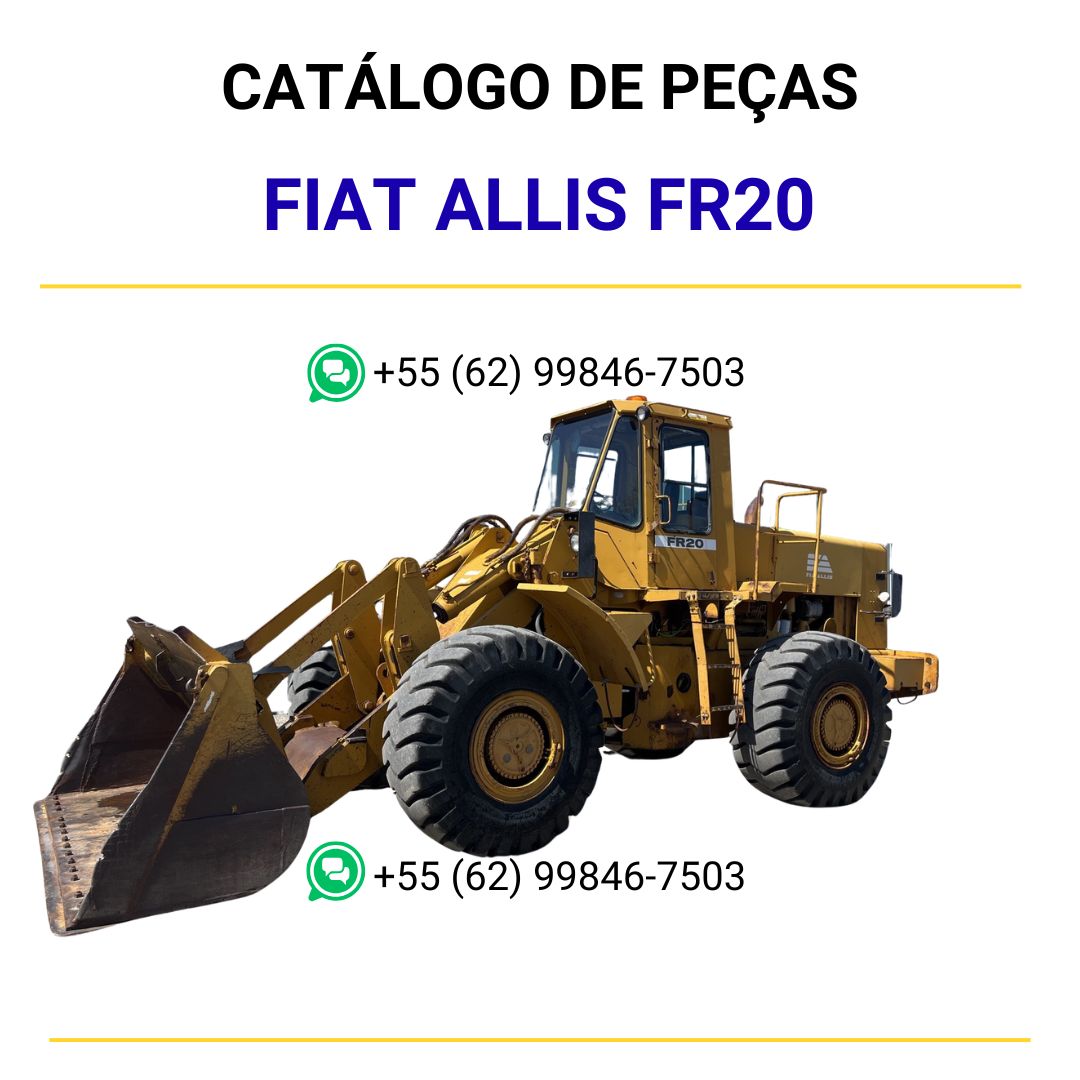 catalago de pecas retroescavadeira FR20 fiat allis
