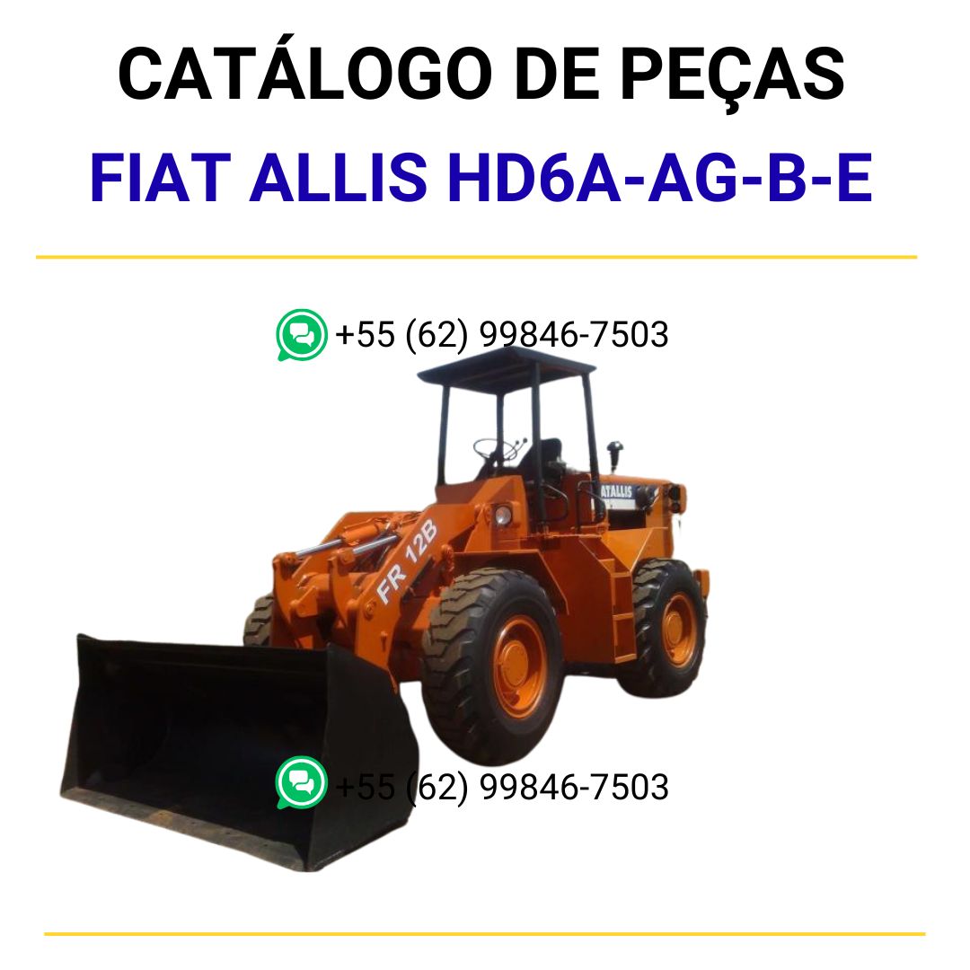 catalago de pecas Trator sobre esteir. HD6A-AG-B-E fiatallis