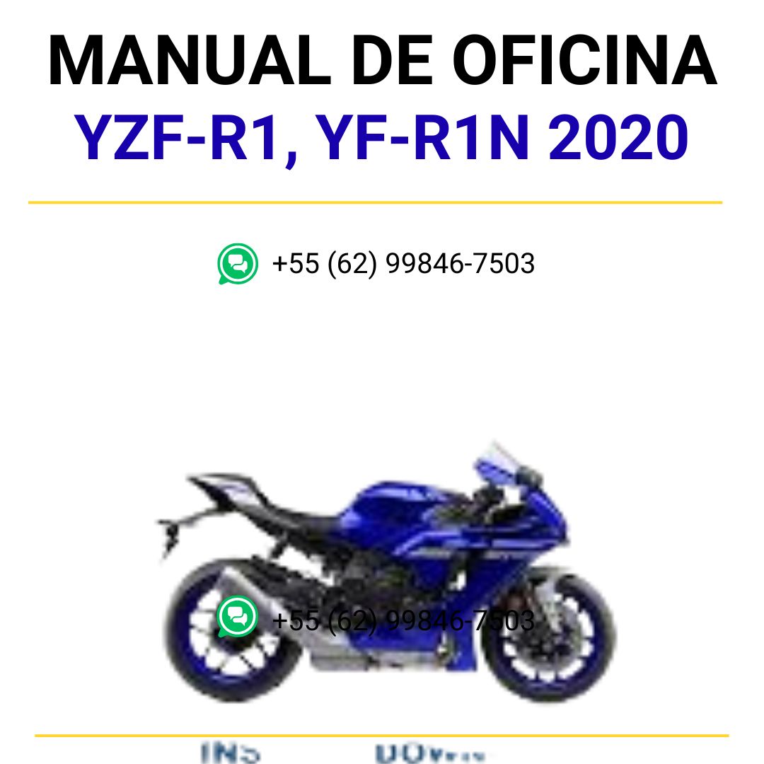 MANUAL DE SERVIÇOS DE OFICINA PDF YZF-R1, YF-R1N 2020 - YAMAHA