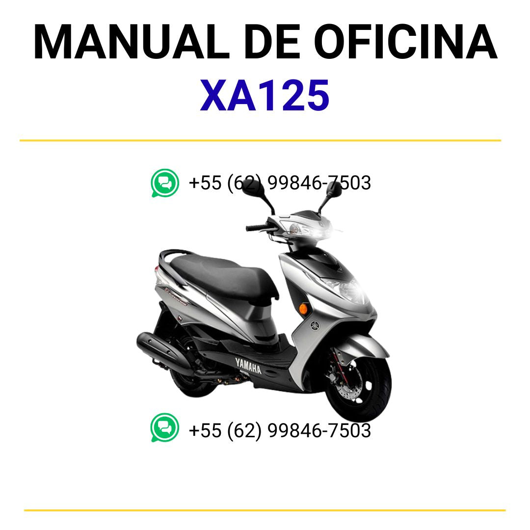 MANUAL DE SERVIÇOS DE OFICINA PDF XA125 - YAMAHA