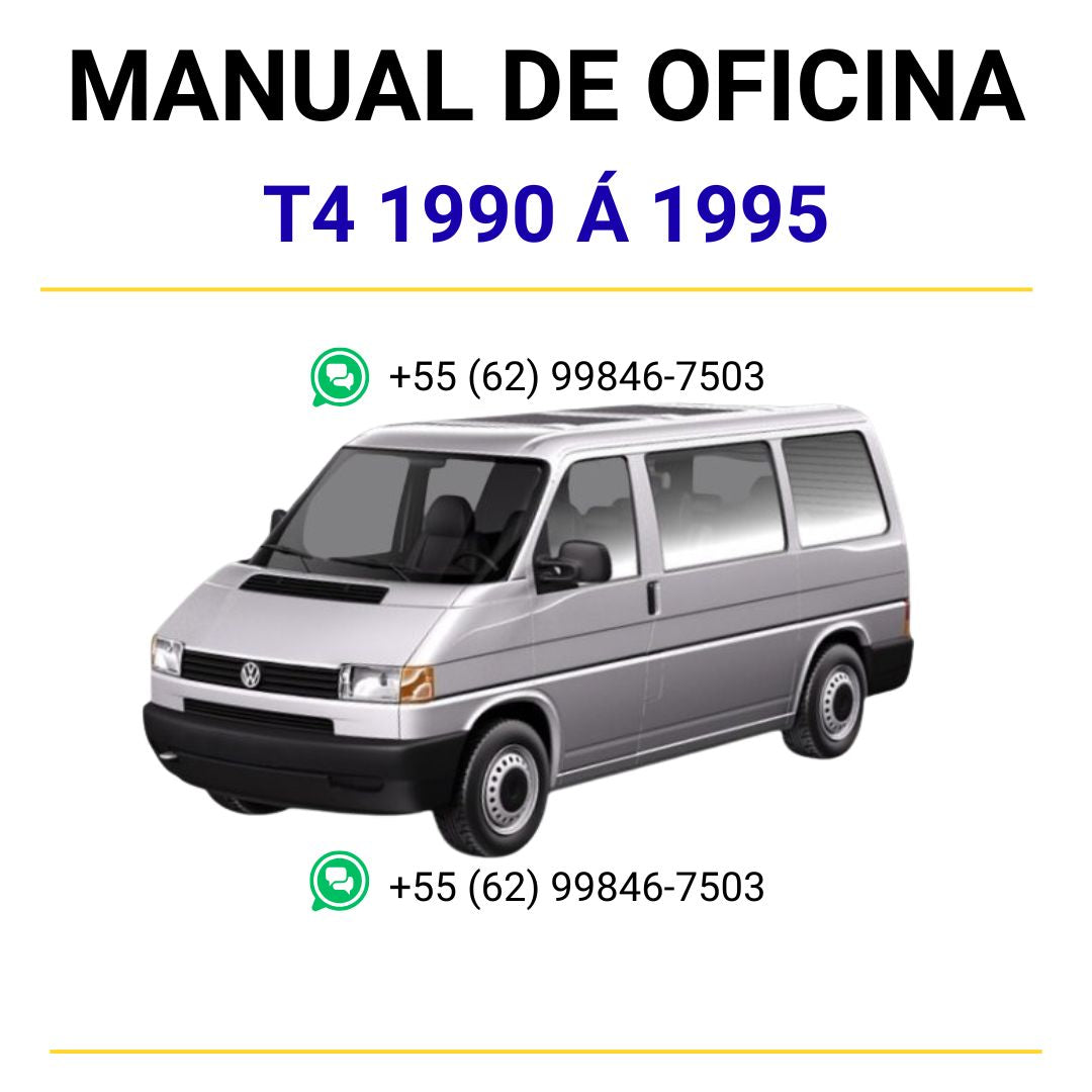 MANUAL DE SERVIÇOS DE OFICINA PDF TRANSPORTER T4 1990 Á 1995 - VOLKSWAGEN
