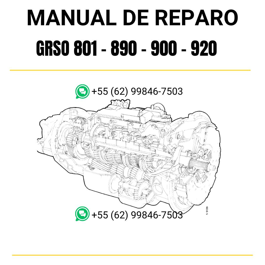 Manual de Serviço de Reparo Scania GRSO 801 - 890 - 900 - 920