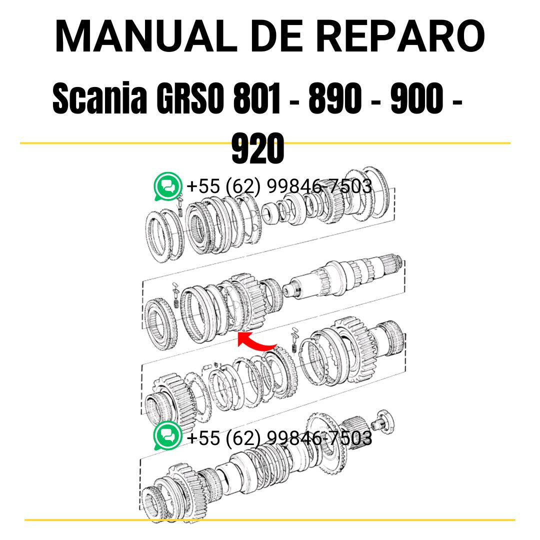 Manual de Serviço de Reparo Scania GRSO 801 - 890 - 900 - 920