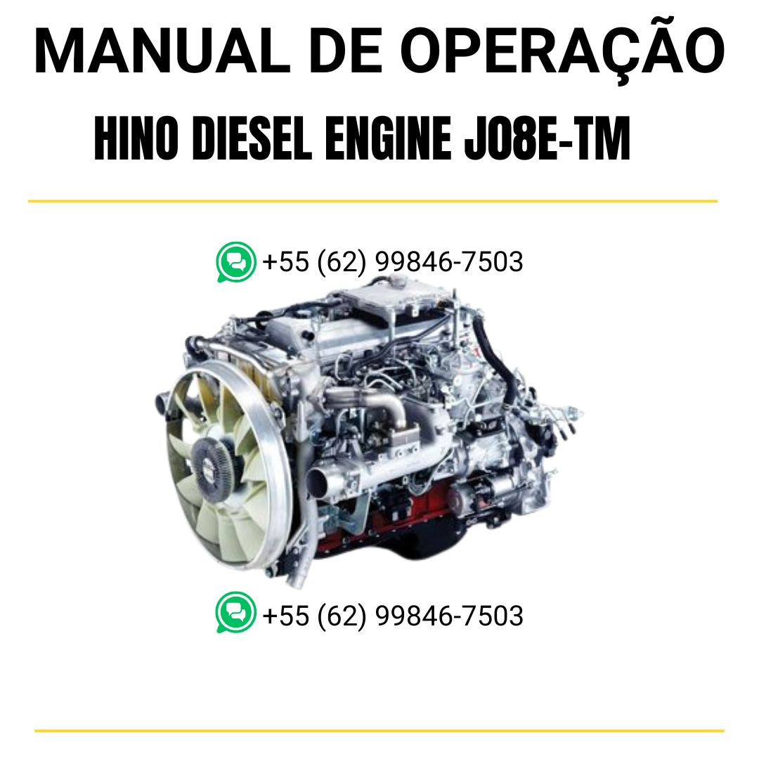MANUAL DE OPERAÇÃO HINO DIESEL ENGINE J08E-TM