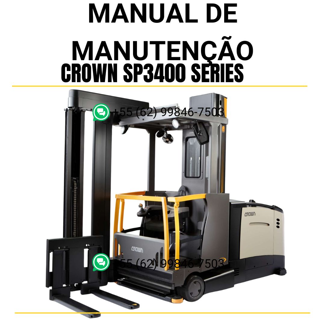 MANUAL DE MANUTENÇÃO CROWN SP3400 SERIES