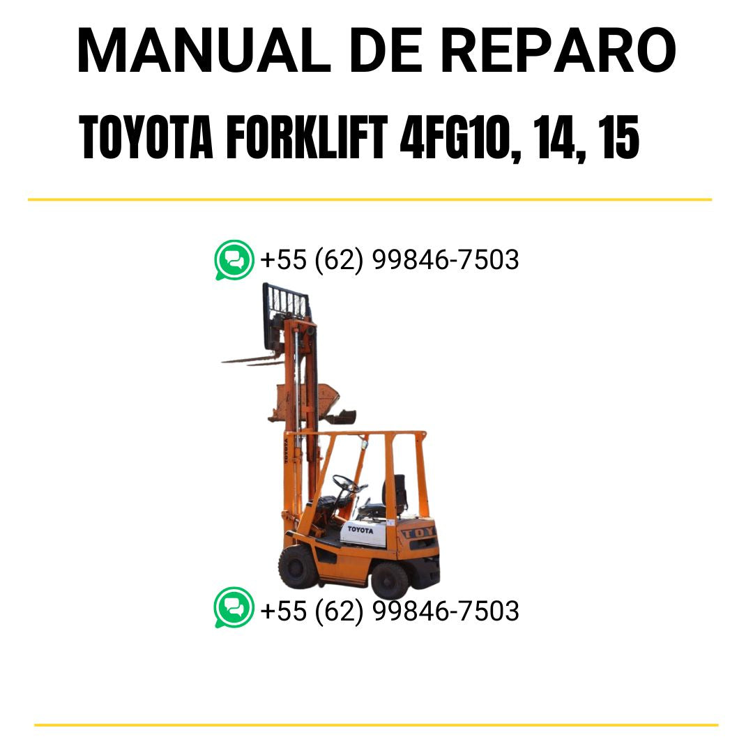 MANUAL DE REPARAÇÃO - TOYOTA FORKLIFT 4FG10, 14, 15