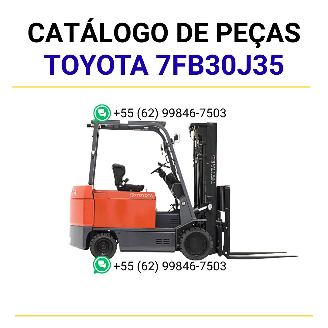 CATALOGO DE PEÇAS TOYOTA 7FB30J35 INDUSTRIAL EQUIPMENT