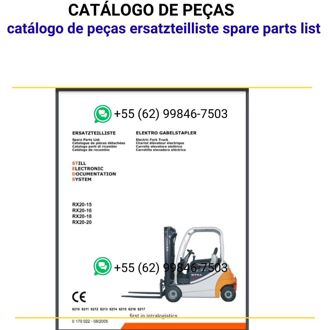 catálogo de peças ersatzteilliste spare parts list