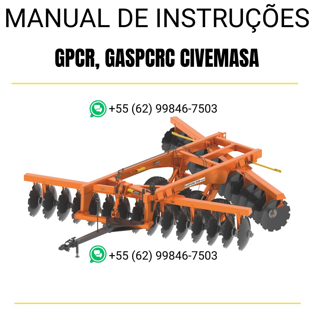 MANUAL DE INSTRUÇÕES PDF GRADE ARADORA GPCR, GASPCRC - CIVEMASA