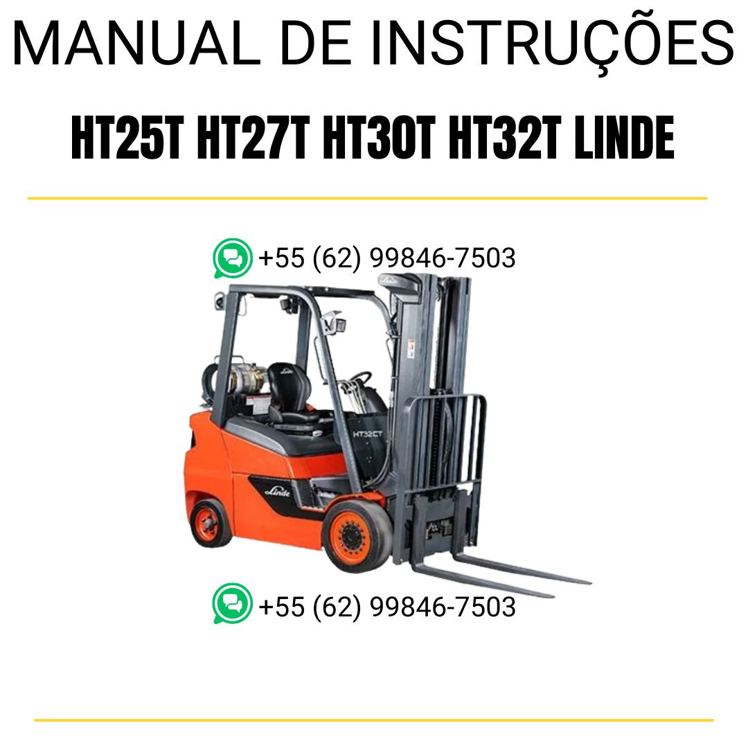 MANUAL DE INSTRUÇÕES PDF EMPILHADEIRAS HT25T HT27T HT30T HT32T - LINDE