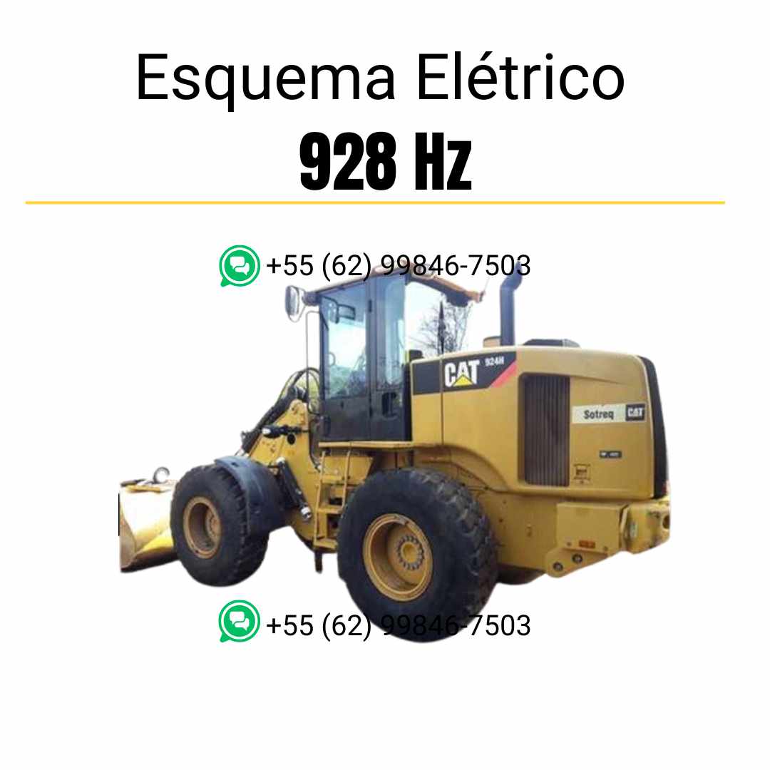 Esquema elétrico em PDF das carregadeiras Caterpillar 924H, 924HZ, 928HZ e 930H, ideal para manutenção e diagnóstico técnico