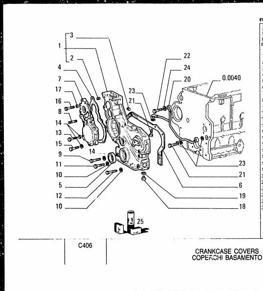 catalago de pecas tratores FD14E fiat allis