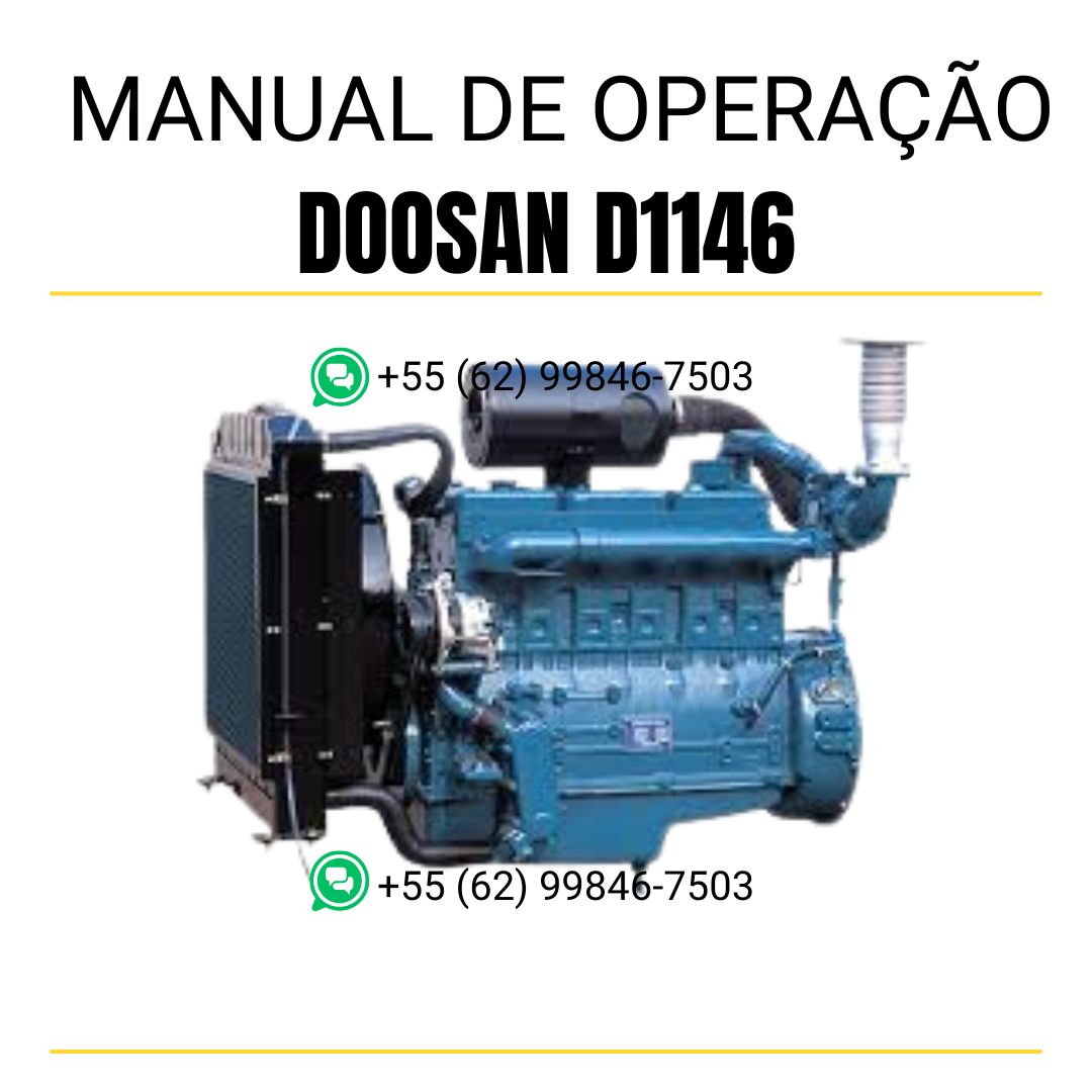 manual de operação doosan generator diesel engine D1146