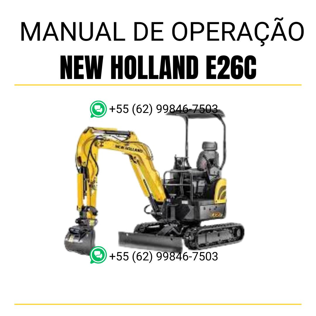 MANUAL DE OPERAÇÃO - NEW HOLLAND E26C
