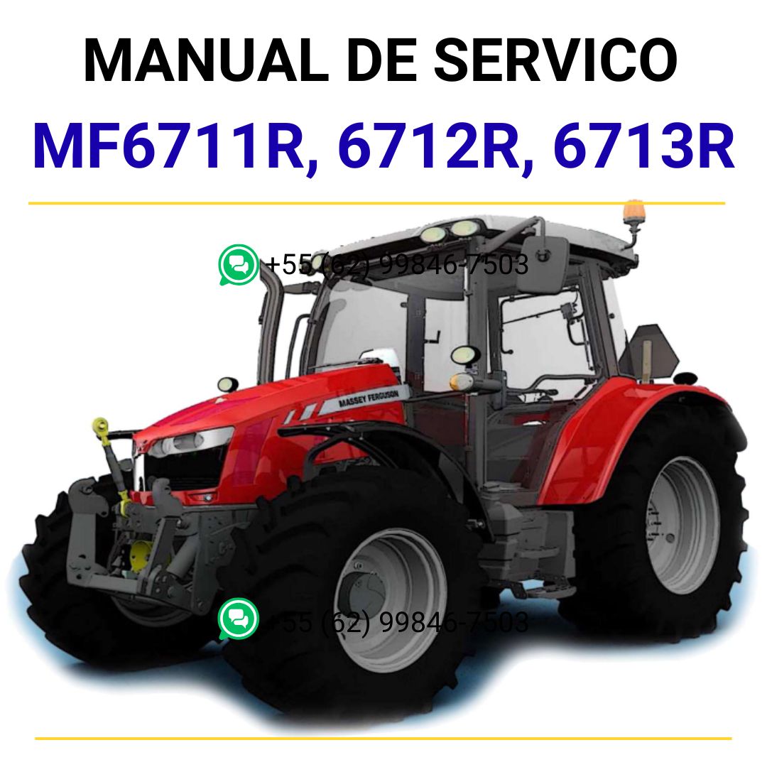 MANUAL DE SERVIÇO MASSEY FERGUSON - MF6711R, 6712R, 6713R