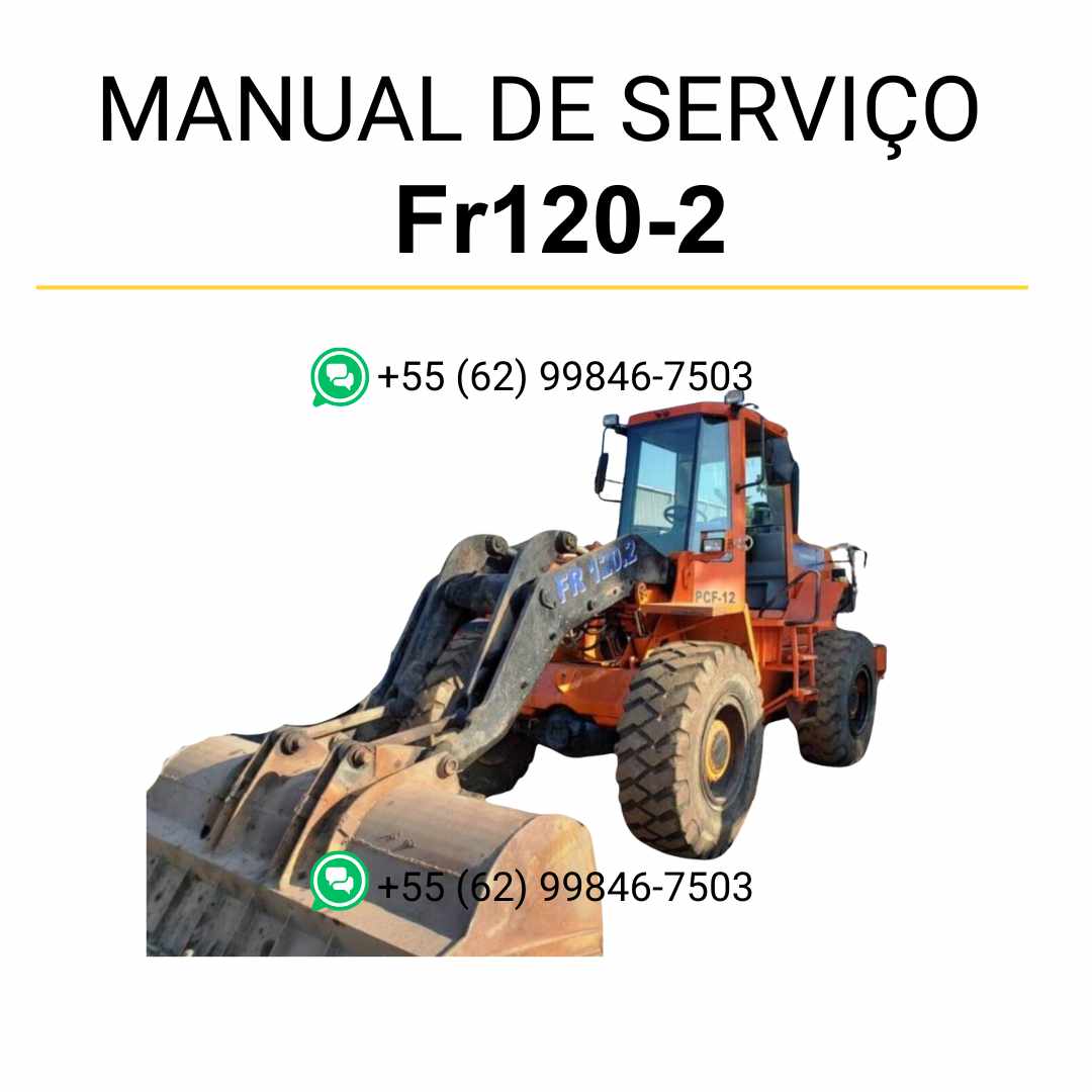 Manual de operação, manutenção e serviço Fiatallis FR120.2 em PDF com instruções completas de uso, reparos técnicos e conservação