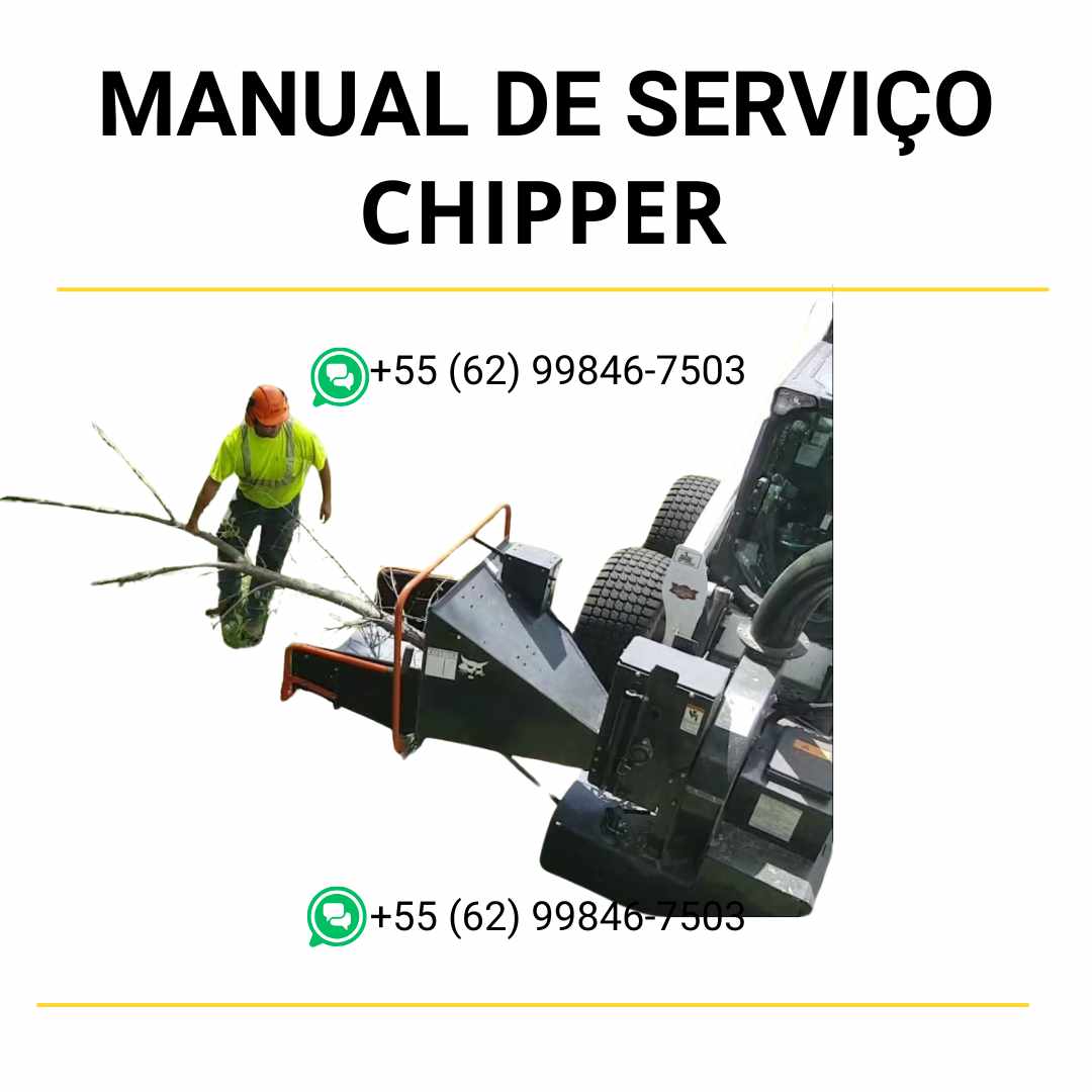 Manual de serviço Bobcat Chipper em PDF com guia completo de manutenção, reparos técnicos e ilustrações para operação eficiente