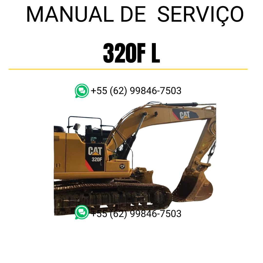 Manual de serviço Caterpillar 320F L para escavadora, em português, PDF técnico completo com instruções detalhadas de manutenção e reparo