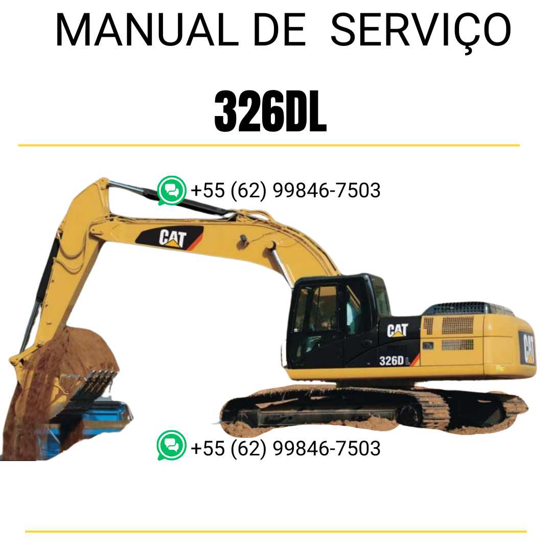 Manual de serviço Caterpillar 326DL escavadora em inglês em PDF com guias técnicos completos de manutenção e reparo