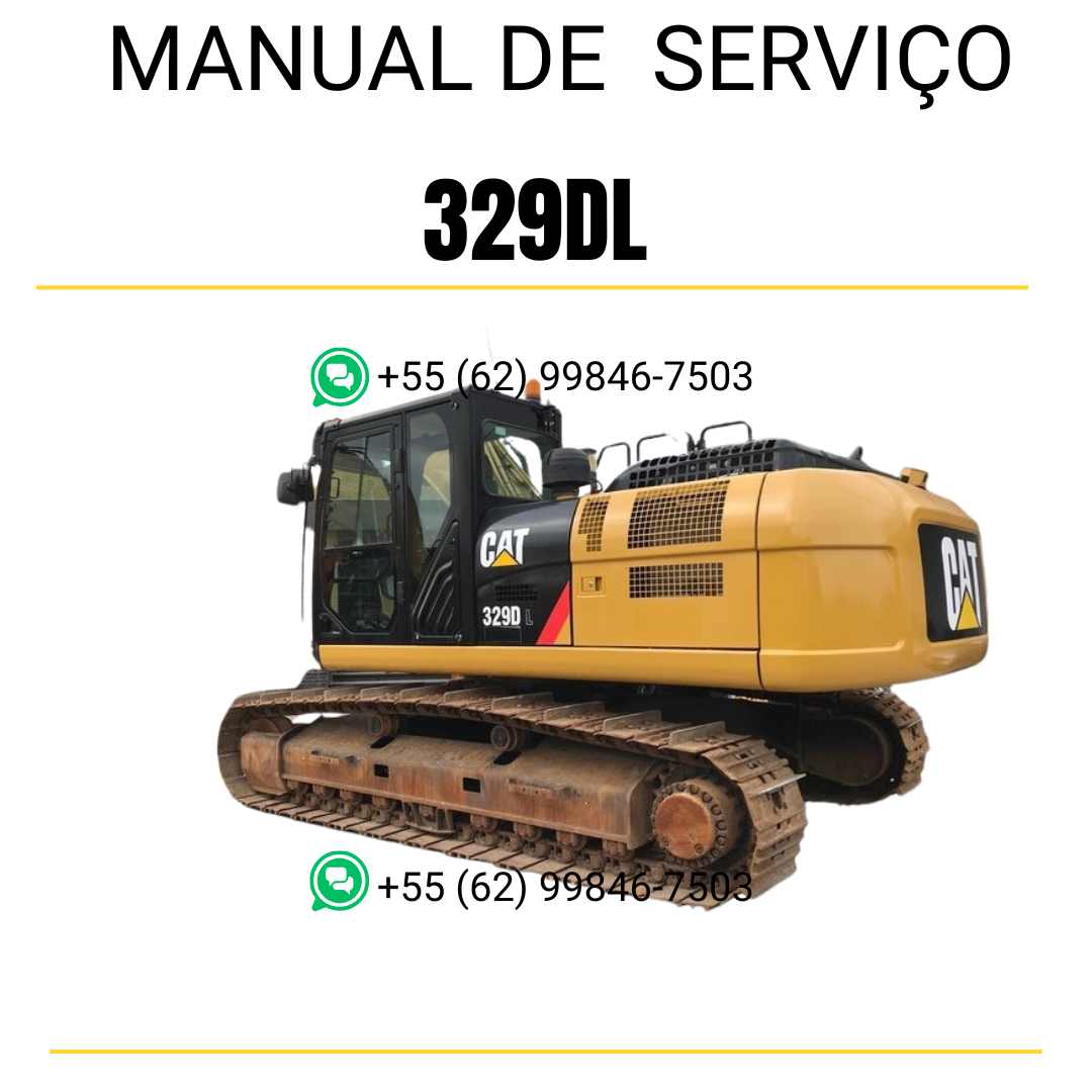 Manual de serviço Caterpillar 329DL escavadora em inglês em PDF com instruções técnicas detalhadas para reparo e manutenção