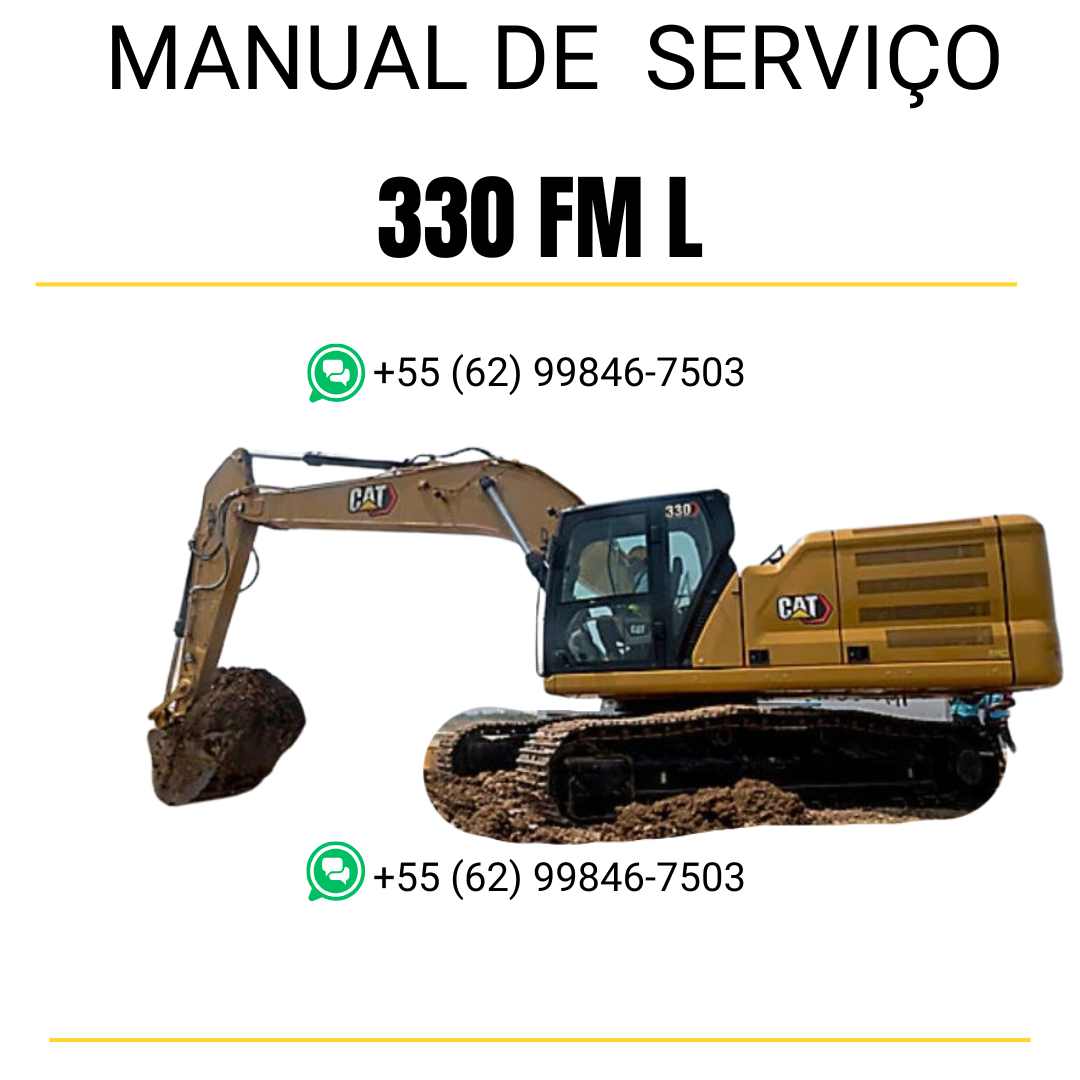 Manual de serviço Caterpillar 330 FM L escavadora em inglês em PDF com instruções completas de manutenção e reparo técnico