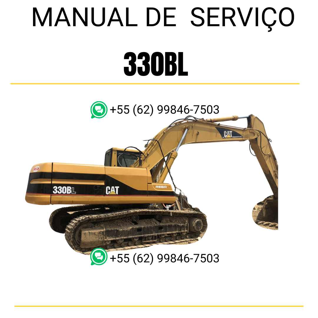 Manual de serviço Caterpillar 330BL escavadora em inglês em PDF com instruções técnicas detalhadas para reparo e manutenção