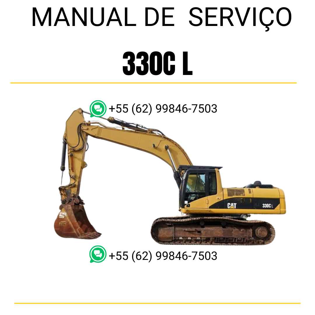 Manual de serviço Caterpillar 330C L escavadora em inglês em PDF com instruções detalhadas para reparo e manutenção técnica
