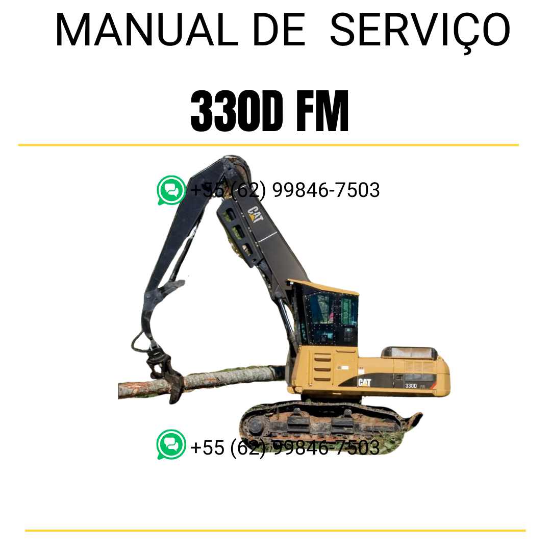 Manual de serviço Caterpillar 330D FM escavadora em inglês em PDF com instruções detalhadas para reparo e manutenção técnica