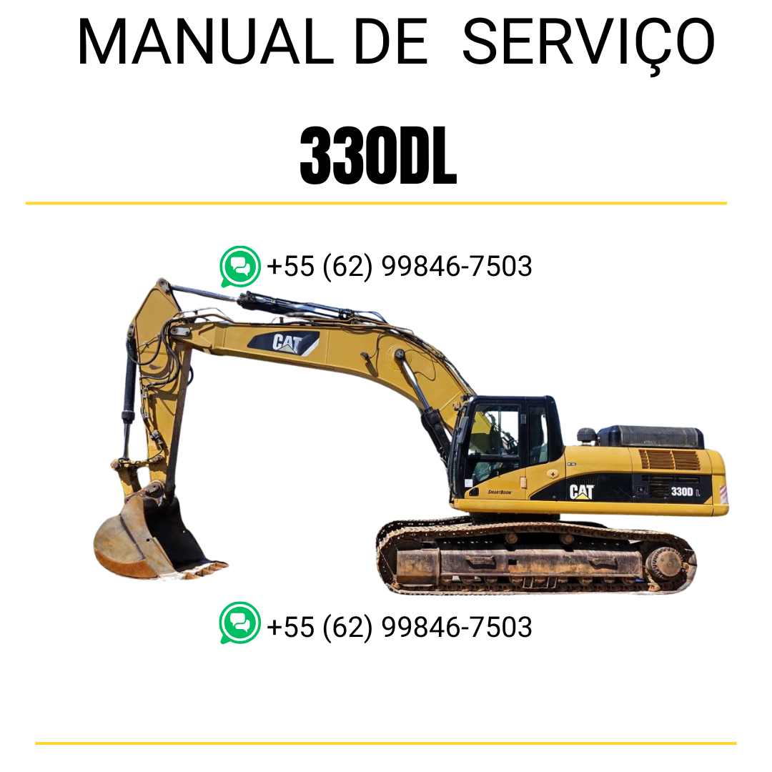 Manual de serviço Caterpillar 330DL escavadora em inglês em PDF com instruções completas para manutenção e reparos técnicos