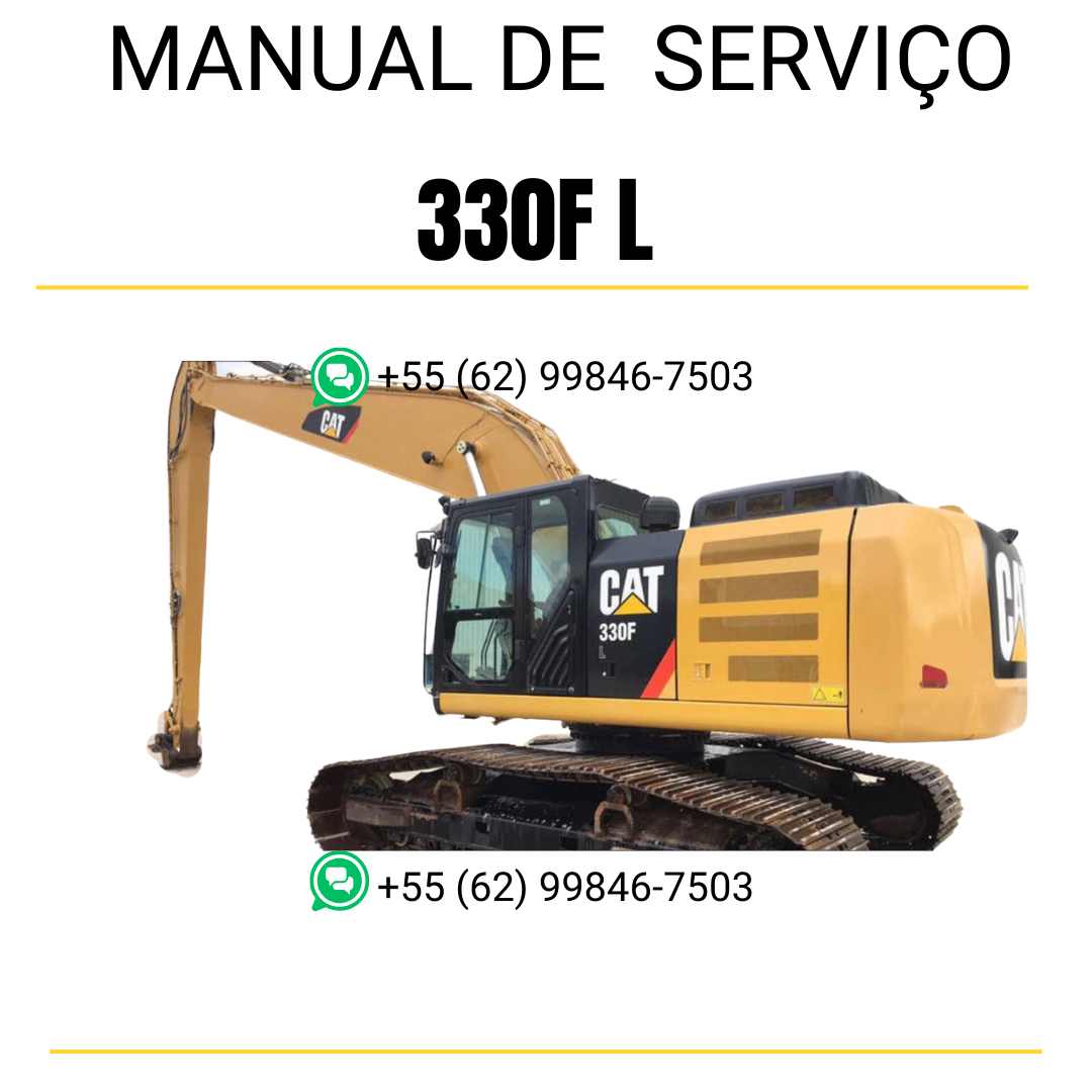 Manual de serviço Caterpillar 330F L escavadora em inglês em PDF com instruções técnicas completas para manutenção e reparos