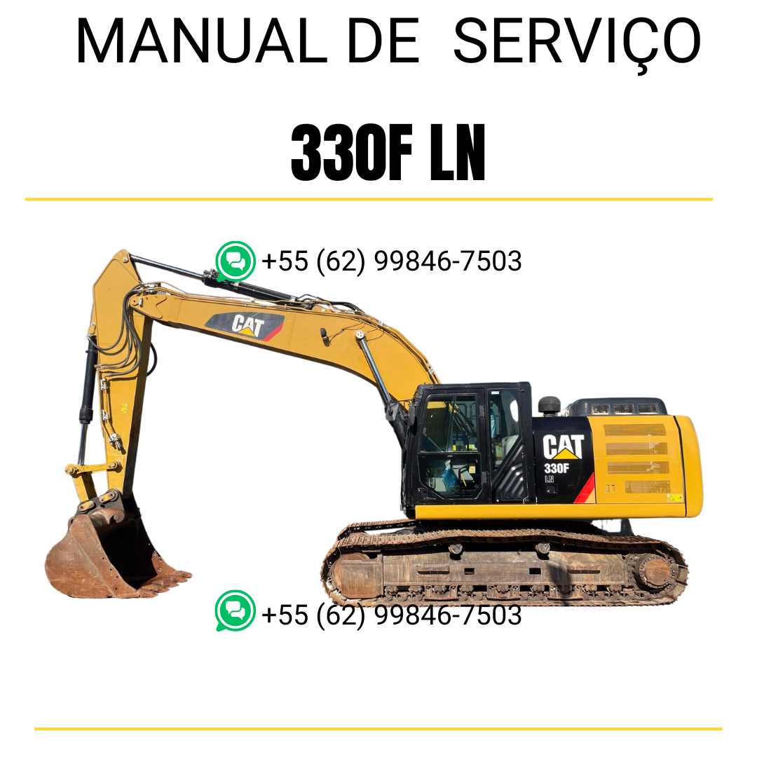 Manual de serviço Caterpillar 330F LN escavadora em inglês em PDF com orientações completas para manutenção e reparos técnicos