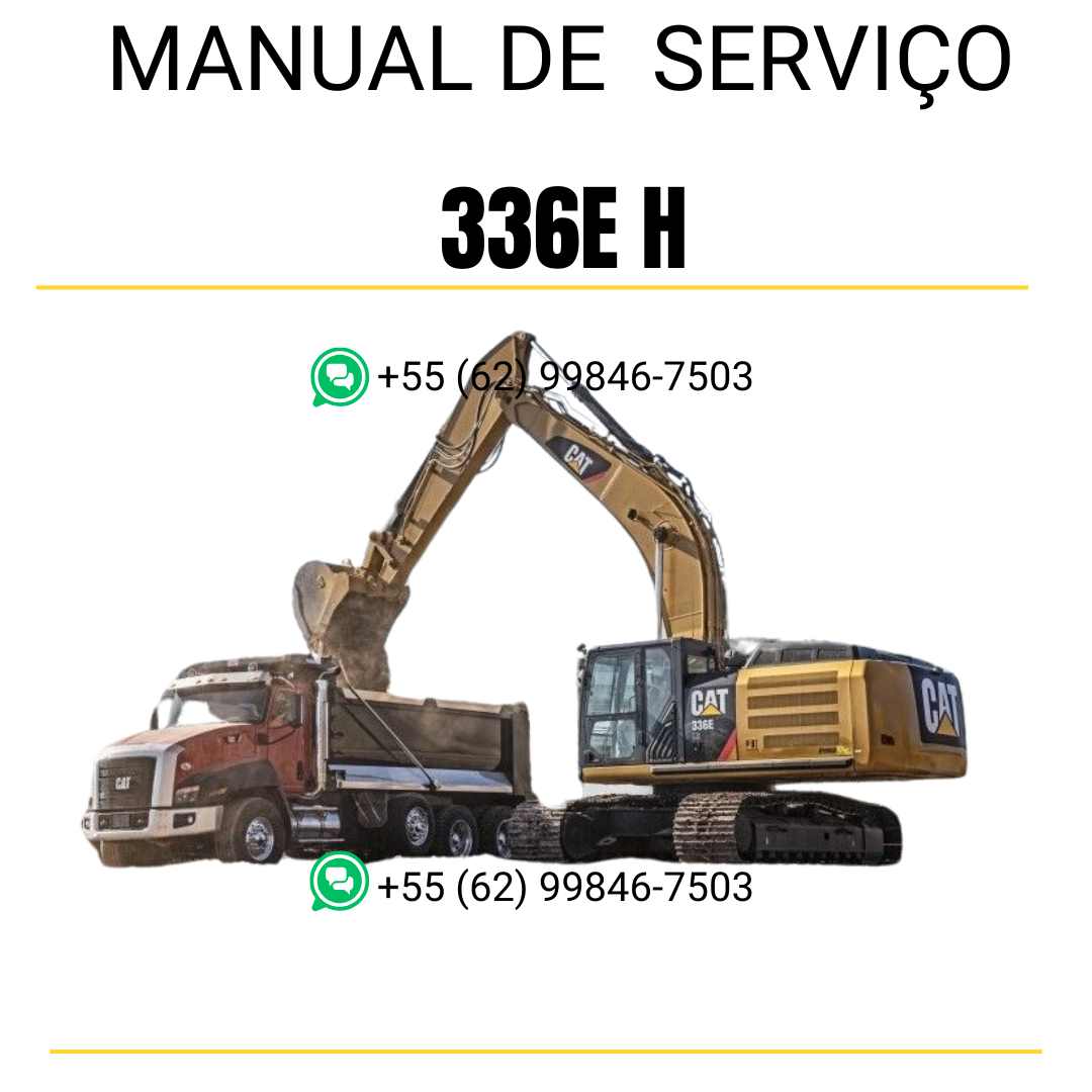 Manual de serviço Caterpillar 336E H escavadora em inglês em PDF com instruções técnicas completas para manutenção e reparos