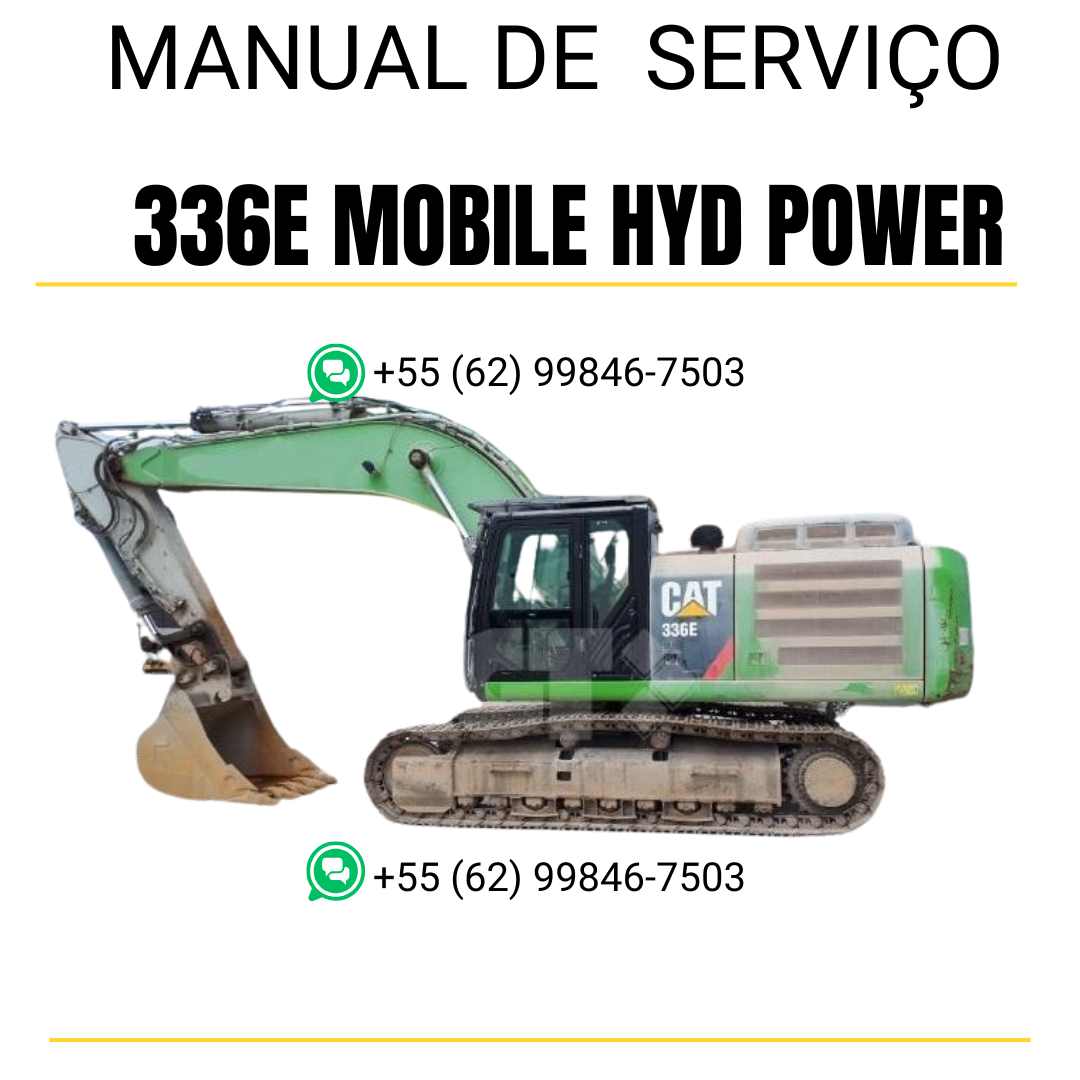 Manual de serviço Caterpillar 336E Mobile Hyd Power escavadora em inglês em PDF com instruções técnicas completas para manutenção e reparos