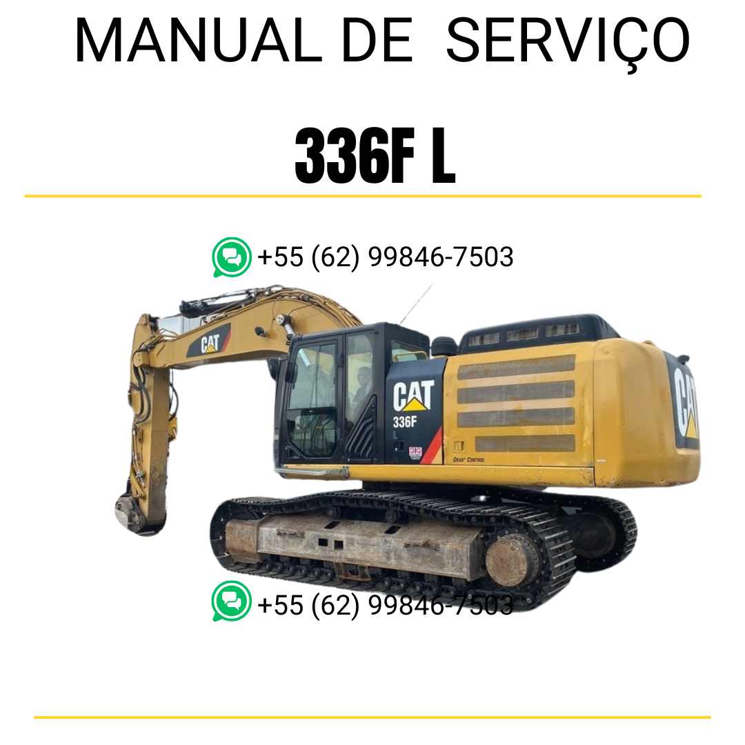 Manual de serviço Caterpillar 336F L escavadora em inglês em PDF com instruções detalhadas para manutenção e reparos técnicos