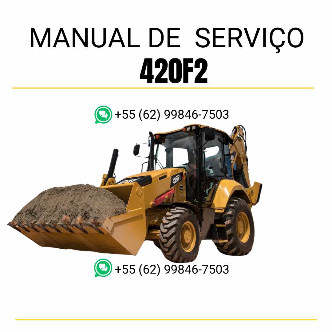 Manual de serviço Caterpillar 420F2 para retroescavadeira, instruções técnicas completas em inglês em PDF ✅